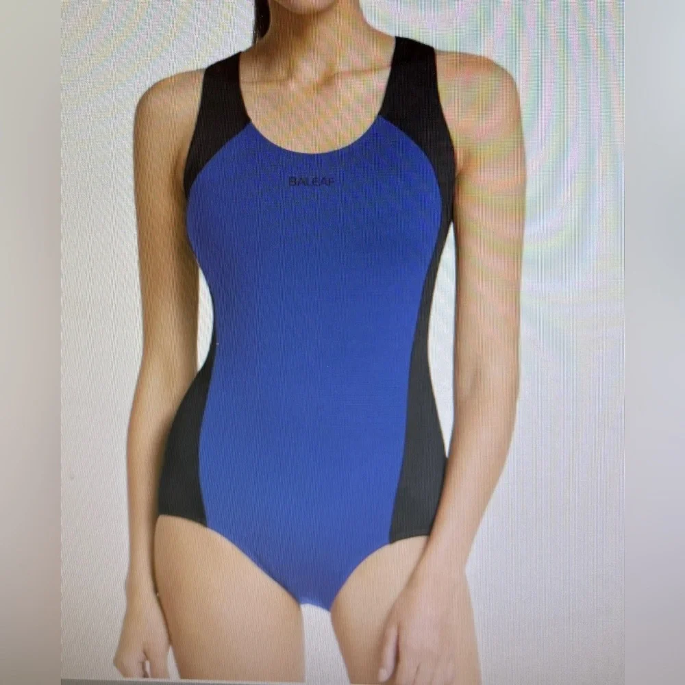 Baleaf Racerback One Piece Swimsuit Size XL Sporty Competitive Swim Training NEW
